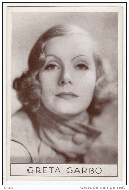 ACTRESS GRETA GARBO METRO GOLDWYN MAYER OLD POSTCARD - Actors