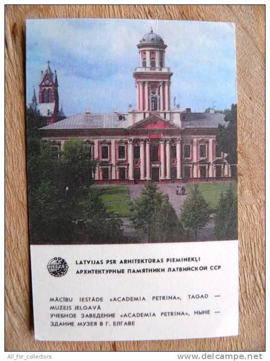 Small Calendar From USSR Latvia1986,  Architecture Museum - Tamaño Pequeño : 1971-80