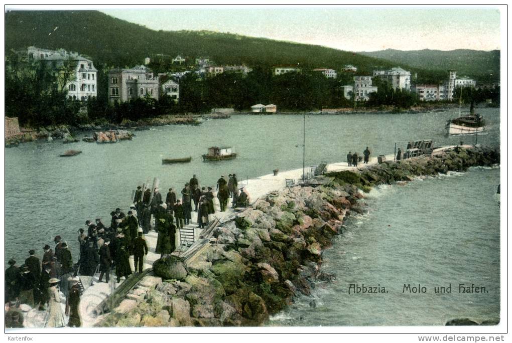 Abbazia_2  Porto, Molo Und Hafen, Opatija, Markert & Sohn, Dreden, 1907 - Kosovo