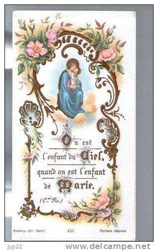 Image Pieuse Religieuse Holy Card - Ed Bonamy 235 - On Est L'Enfant Du Ciel Quand On Est L'enfant De Marie - Santini