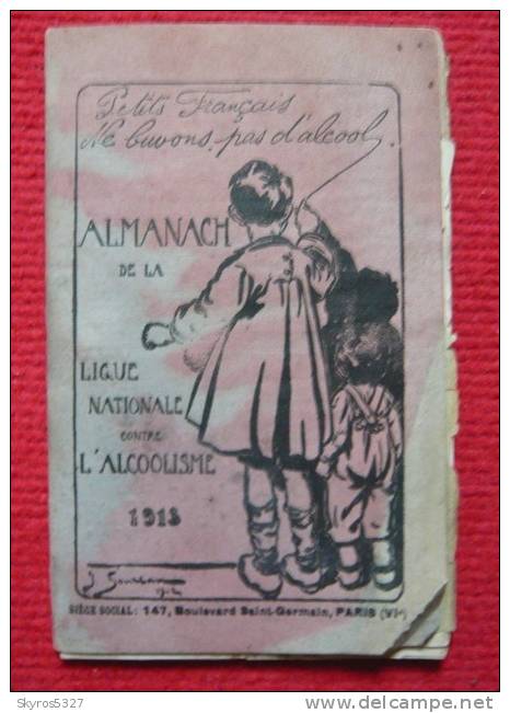 Almanach De La Ligue Nationale Contre L'Alcoolisme - 1913 - 1901-1940