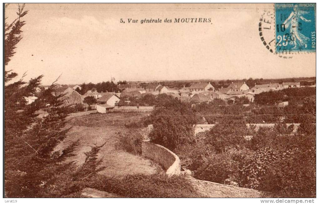 44...LOIRE ATLANTIQUE......MOUTIERS....VUE GENERALE.... EC R ITE... . . . ‹(•¿• )› - Les Moutiers-en-Retz