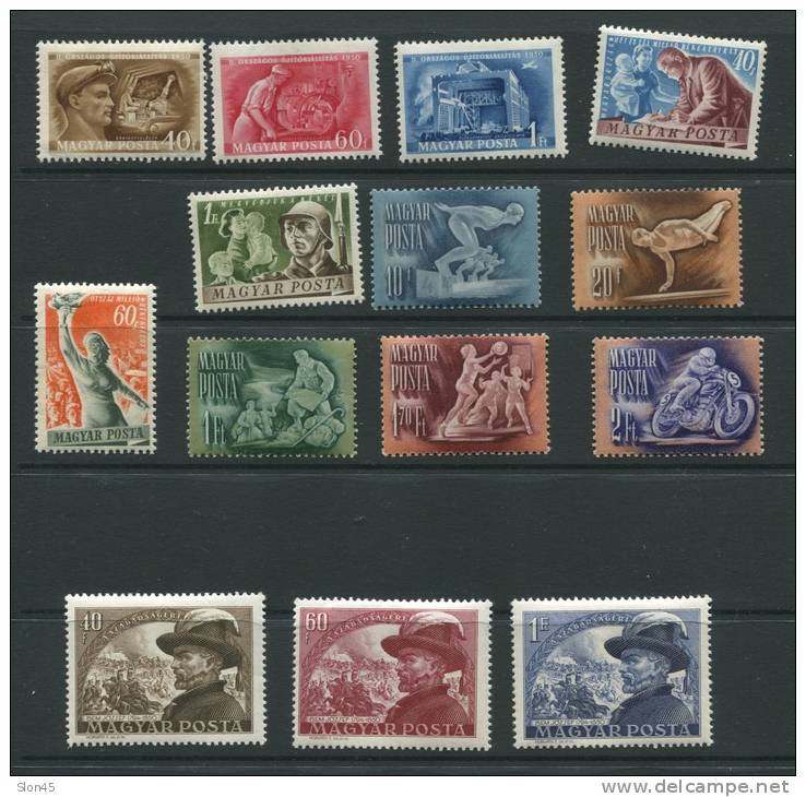 Hungary 1950 Accumulation MH   (No Airmail) CV 274 Euro - Collections