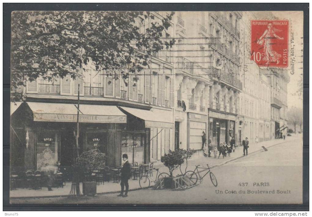 75 - PARIS 12 - Un Coin Du Boulevard Soult - 1913 - Gondry 437 - District 12