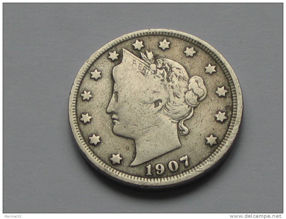 5 Cents - Five Cent 1907 Liberty - Etats-Unis - United States - - 1883-1913: Liberty (Liberté)