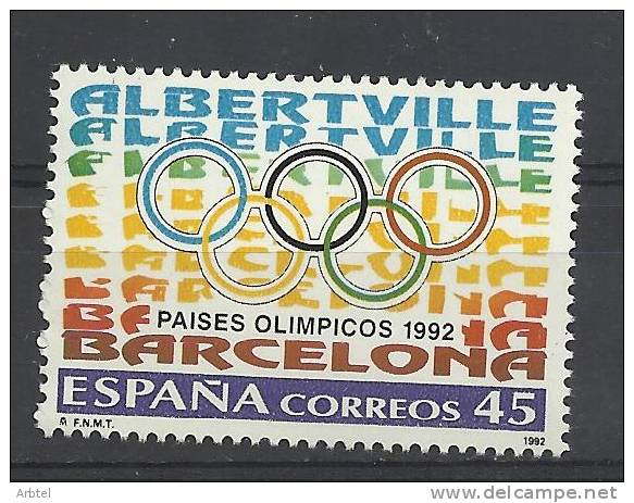 JUEGOS OLIMPICOS BARCELONA EMISION CONJUNTA CON FRANCIA ALBERTVILLE - Invierno 1992: Albertville