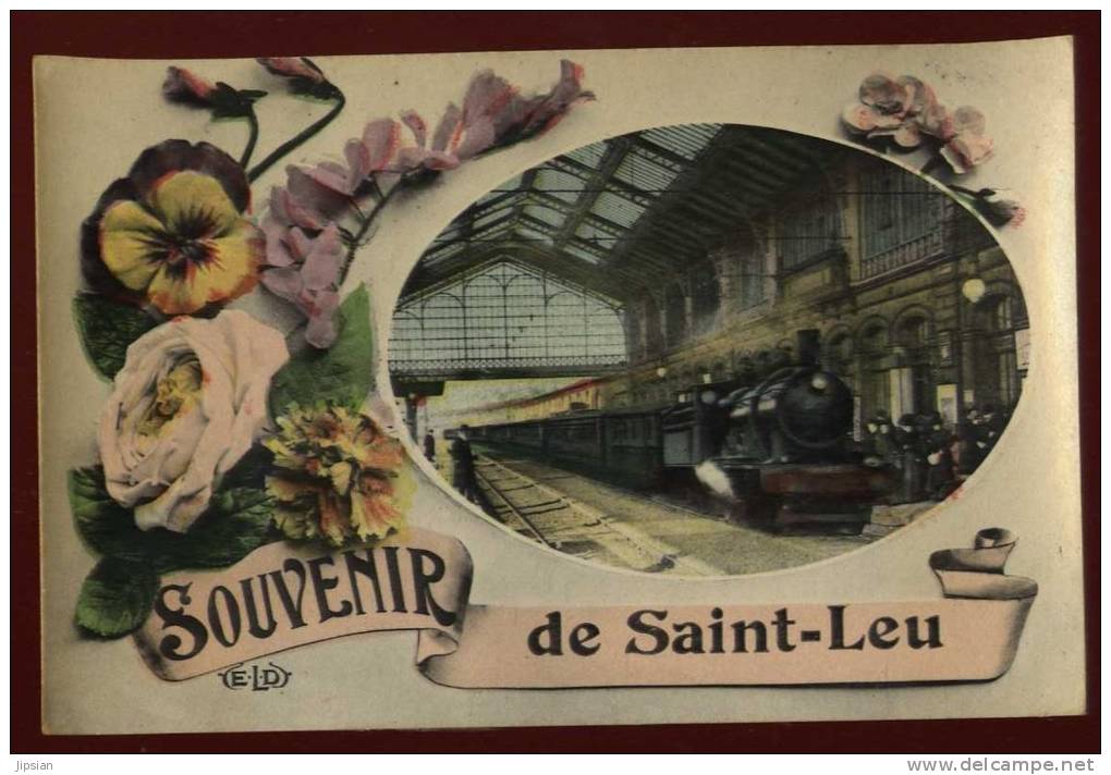 Cpa Du 95 Souvenir De Saint Leu     SAB30 - Saint Leu La Foret