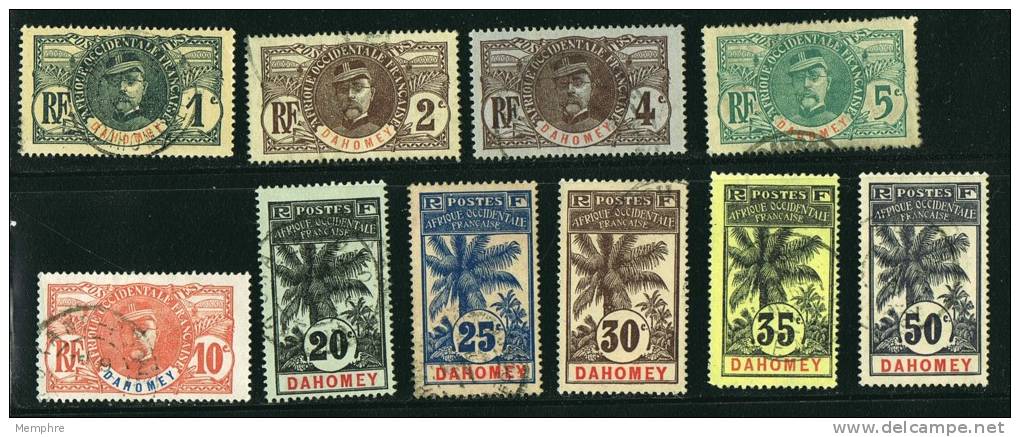 DAHOMEY Général Faidherbe, Palmiers  Oblitérés - Used Stamps