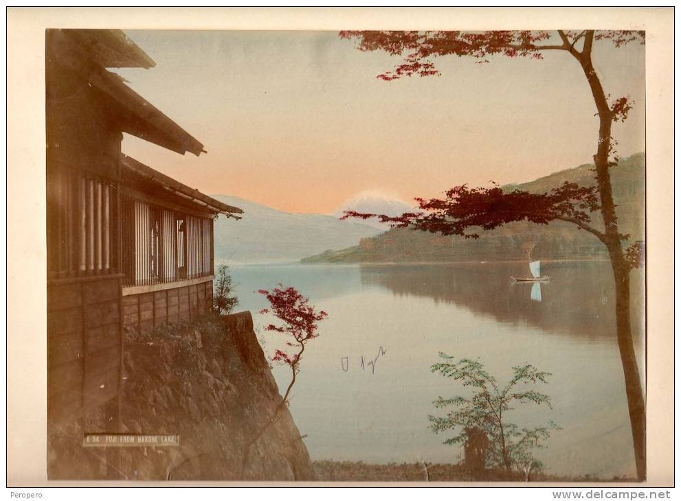 PHOTOGRAPHS  ,FUJI FROM HAKONE LAKE  ,JAPAN,CARDBOARD SIZE 26.5 X 20.0 Cm - Other & Unclassified
