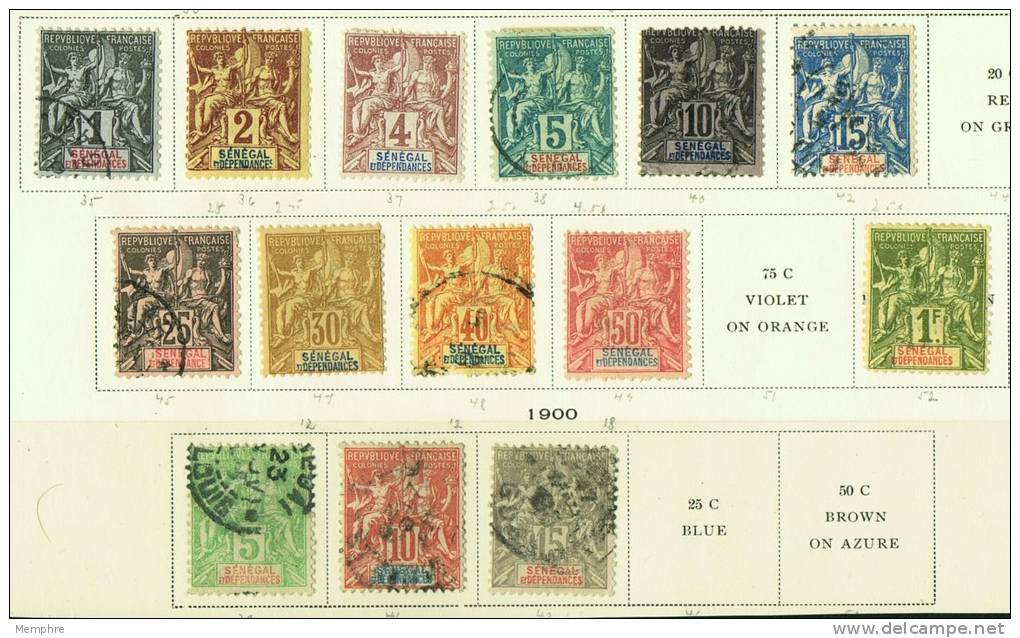 SÉNÉGAL  Groupe  Neufs, Charnières Légères Et Oblitérés - Unused Stamps