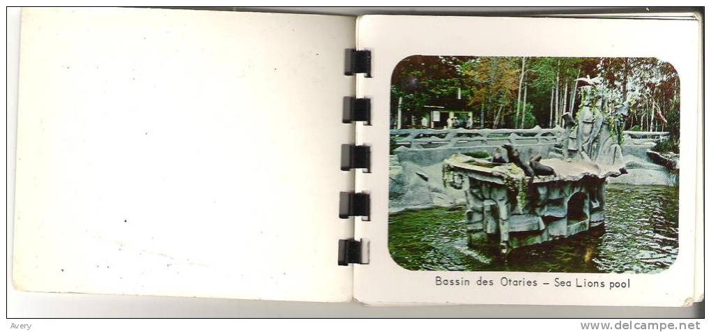 English Francais   St-Felicien Zoological Park Photos Souvenirs - Jardin Zoologique St-Felicien 4" X 3.3" 10 Cm X 8.5 Cm - North America