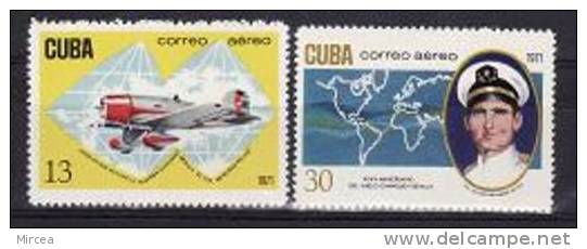 C4473 - Cuba 1971 - Yv.no. PA 251/2 , Neufs** - Aéreo