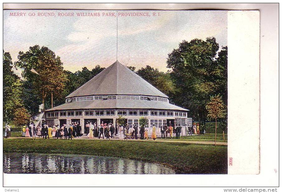 Cart PROVIDENCE Rhode Island (S.Uniti)Merry Go Round, Roger Williams Park - Providence