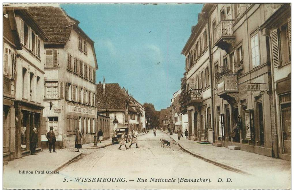 CPA FRANCE 67 "Wissembourg, Rue Nationale" - Wissembourg