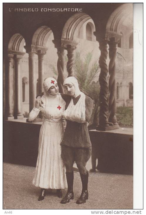 CROCE ROSSA - L'ANGELO CONSOLATORE VG 1915 BELLA FOTO D´EPOCA ORIGINALE 100% - Red Cross