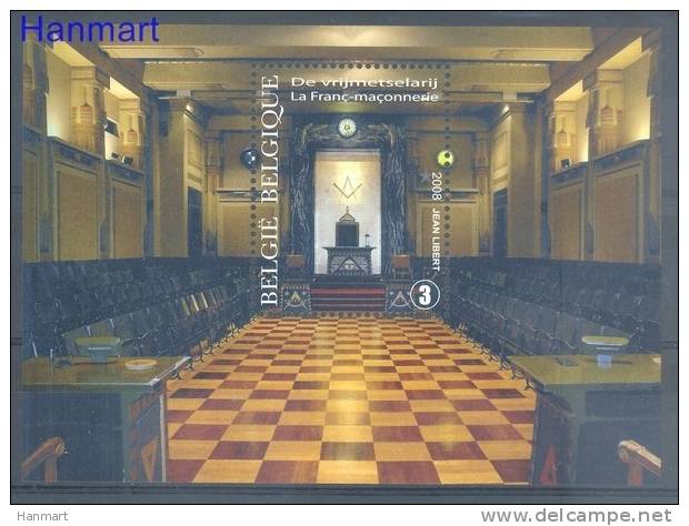 Belgium 2008 Mi Bl130 Mnh - Freemasonry, Organizations, Symbols - Francmasonería