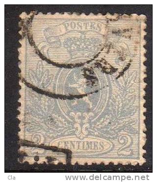 24A  Obl    1 Fente   100 - 1866-1867 Petit Lion