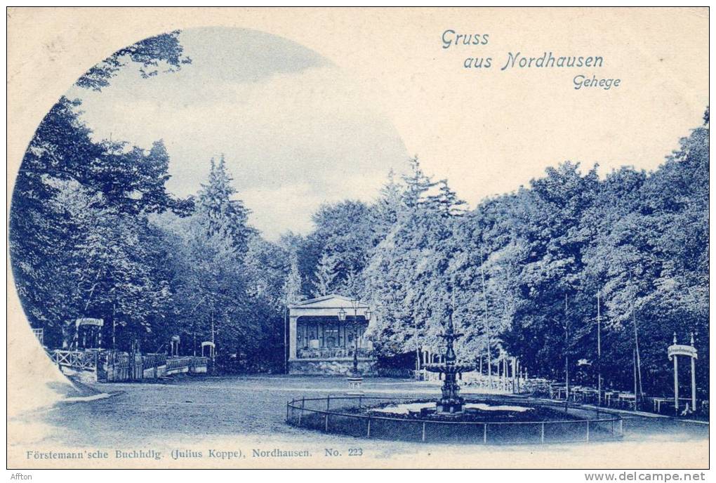 Gruss Aus Nordhausen Gehege 1900 Postcard - Nordhausen