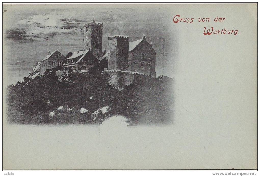 GRUSS VON DER WARTBURG AVEC TIMBRE REICHSPOST NEUF AU DOS VOIR SCAN - Oberhof