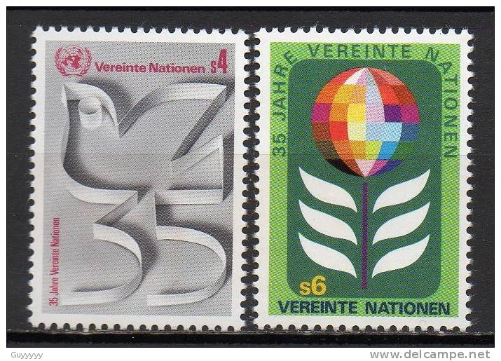 Nations Unies (Vienne) - 1980 - Yvert N° 12 & 13 ** - Ongebruikt