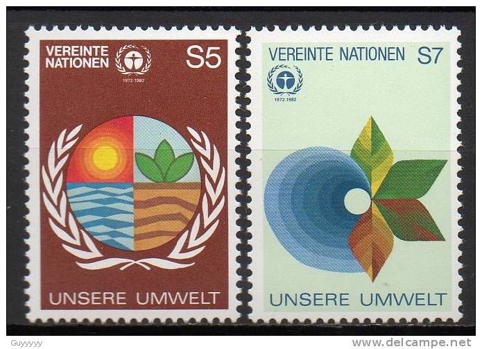 Nations Unies (Vienne) - 1982 - Yvert N° 24 & 25 ** - Ungebraucht