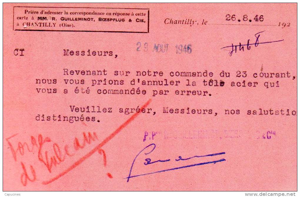 CERES DE MAZELIN - Affranchis. Carte Postale-réponse Avec Cérès 2,50 F (Tarif Du 1/1/1946) - 1945-47 Ceres De Mazelin