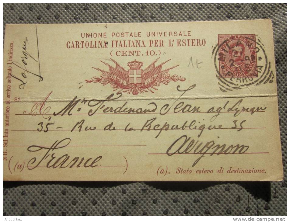 Postale Completo Postale Italia Milano 27 Février 1893 Inserire Data Timbro Dell'ufficio Entier Postal Entiers Postaux - Stamped Stationery