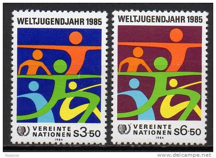 Nations Unies (Vienne) - 1984 - Yvert N° 45 & 46 ** - Nuovi