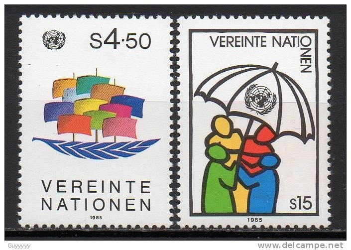Nations Unies (Vienne) - 1985 - Yvert N° 49 & 50 ** - Nuovi