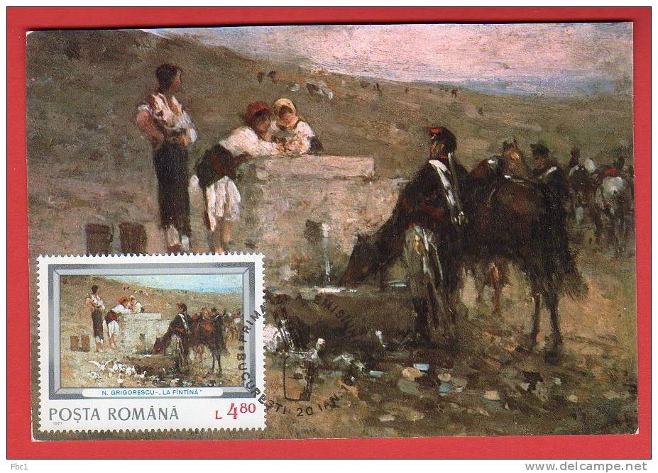 Roumanie - Carte Maximum - Nicolae Grigorescu (Peintre - Peinture) - Roumanie