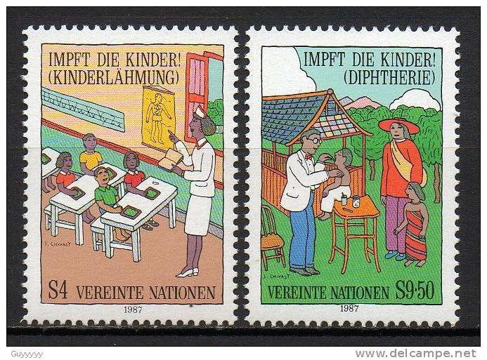 Nations Unies (Vienne) - 1987 - Yvert N° 77 & 78 ** - Ongebruikt