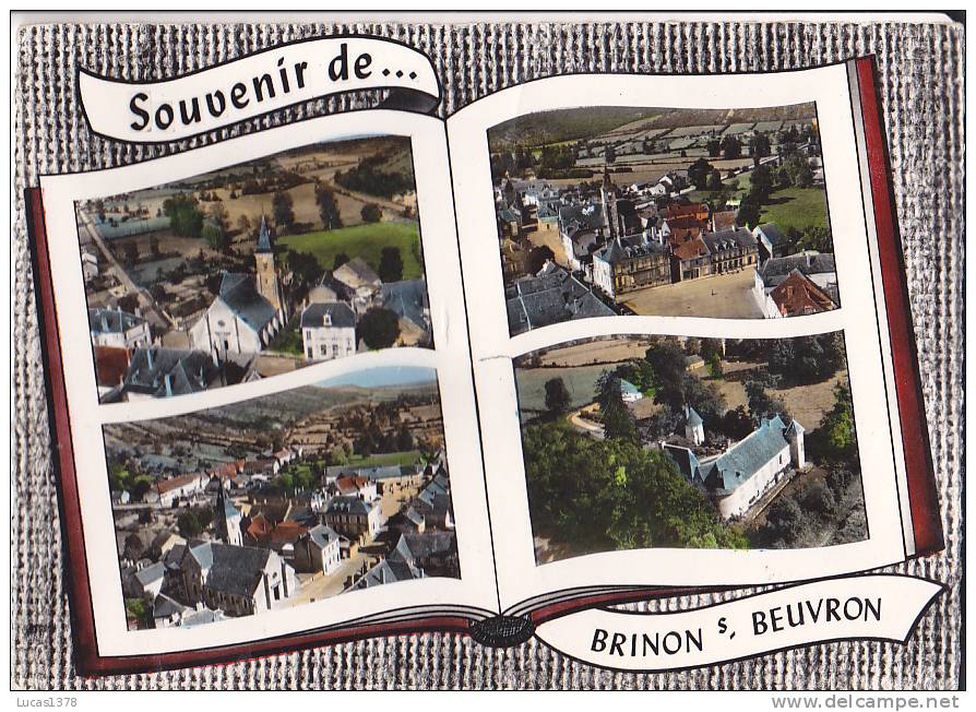 58 / SOUVENIR DE BRINON SUR BEUVRON / L EGLISE / LE CHATEAU / LA PLACE / CIRC 1965 - Brinon Sur Beuvron