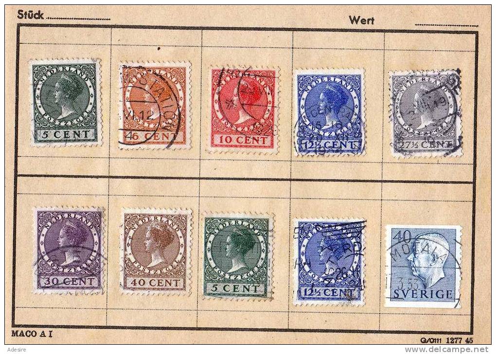 (8 Scan) Europa Und Übersee, Markenheft Mit > 70 Alten Marken - Vrac (max 999 Timbres)