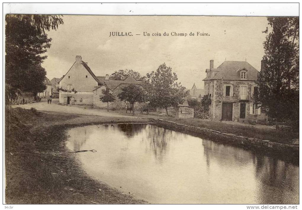 CPA (19) JUILLAC   Un Coin Du Champ De Foire - Juillac