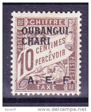 Oubangui Taxe N°2 Neuf Charniere - Unused Stamps