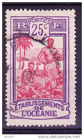 Océanie  N°51 Oblitéré Dent Faible En Bas - Used Stamps