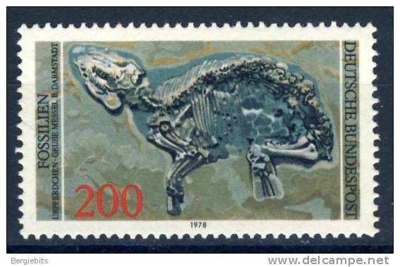 1978 Germany  1 Stamps MNH "FOSSILS" Michel  975 - Unused Stamps