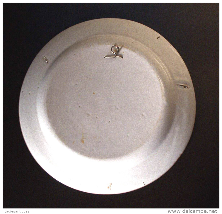 18-19è -  Assiette Oiseau - Bord Met Vogel - Plate With Bird - AS 2132 - Est (FRA)