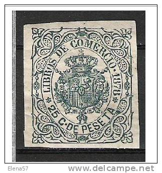 25-SELLO FISCAL COLONIA  DE ESPAÑA SIGLO XIX FISCALES SPAIN REVENUE 25 Centimos  ,GRAN SELLO,NUEVO GOMA ORIGINAL.S - Revenue Stamps