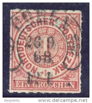 1868 Germany North German Confederation, Rare Cologne Horseshoe Cancel, Michel  4 In Perfct Condition - Used