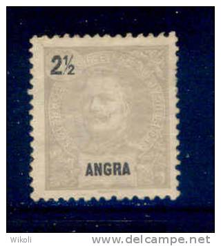 ! ! Angra - 1897 D. Carlos 2 1/2 R - Af. 13 - No Gum - Angra