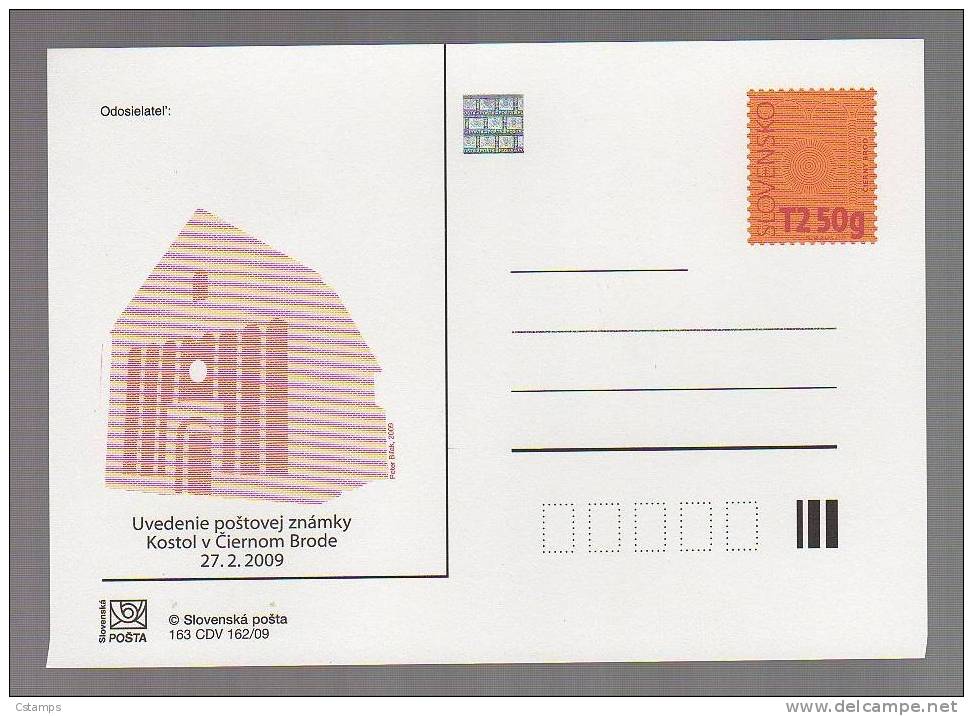 27.2.2009 - Eslovaquia - Slovensko - Entero Postal - POSTAL STATIONERY - Postcards