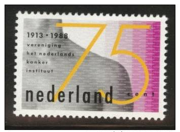 Netherlands #728  F-VF Mint NH ** (1988) Cancer Institute - Disease