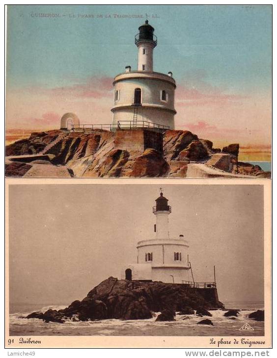 QUIBERON LE PHARE DE LA TEIGNOUSSE 56 MORBIHAN - Lighthouses