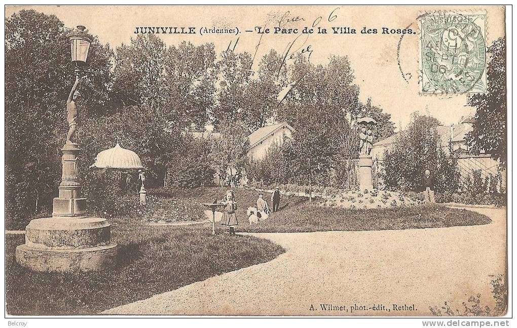 Dépt 08 - JUNIVILLE. - Le Parc De La Villa Des Roses. - Autres & Non Classés