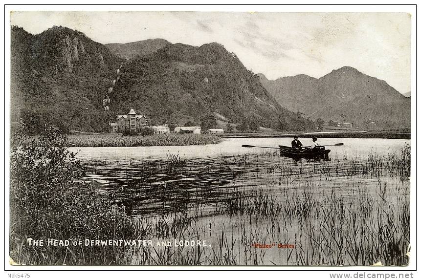 LAKE DISTRICT : THE HEAD OF DERWENTWATER AND LODORE / POSTMARK - CARLISLE 1906 / ADDRESS - MARKET PLACE (HAYTON) - Other & Unclassified