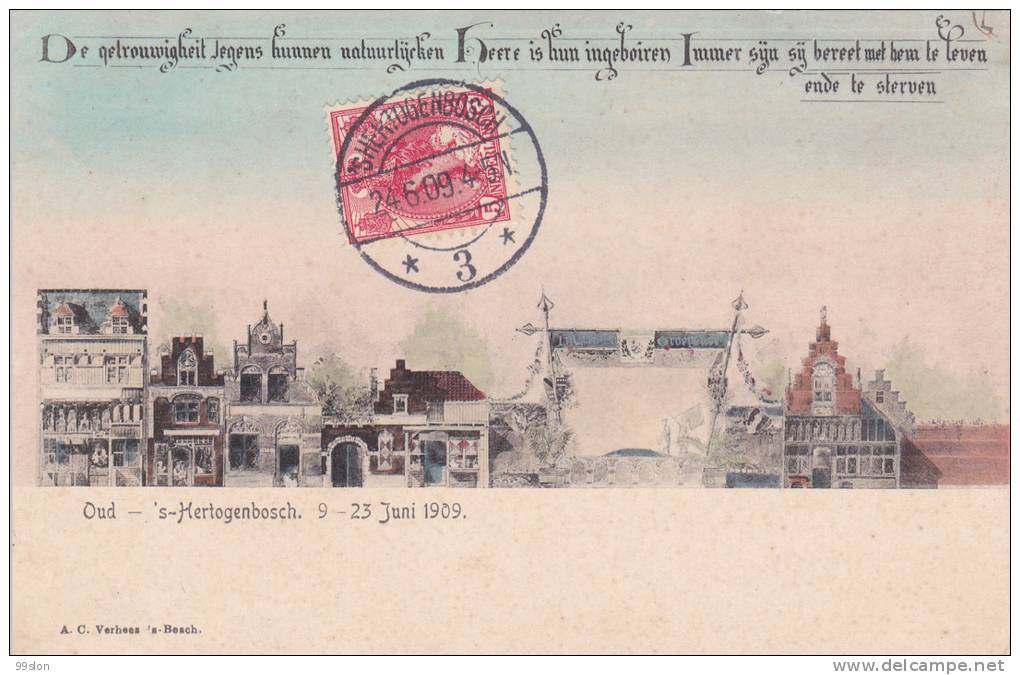 PAYS-BAS - ´s-HERTOGENBOSCH.  9-23 Juin 1909 - 's-Hertogenbosch
