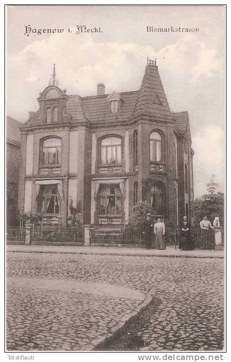 Hagenow Bismarckstraße Einzelvilla Mit Familie Karsten 10.4.1911 Nach Vellahn - Hagenow