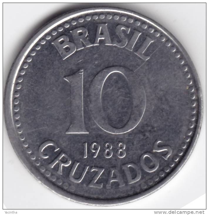 @Y@  Brazilië  10 Cruzados  1988  AUNC    (C267) - Brésil