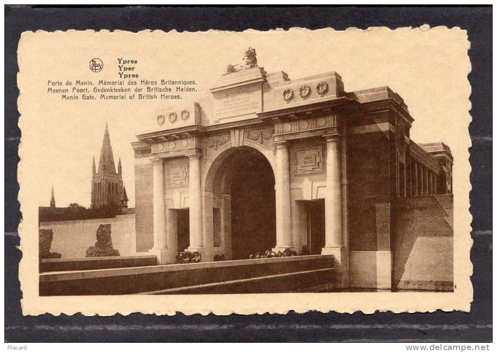 34861     Belgio,   Ypres -  Porte  De  Menin  -  Memorial  Des  Heros  Britanniques,  NV - Ieper